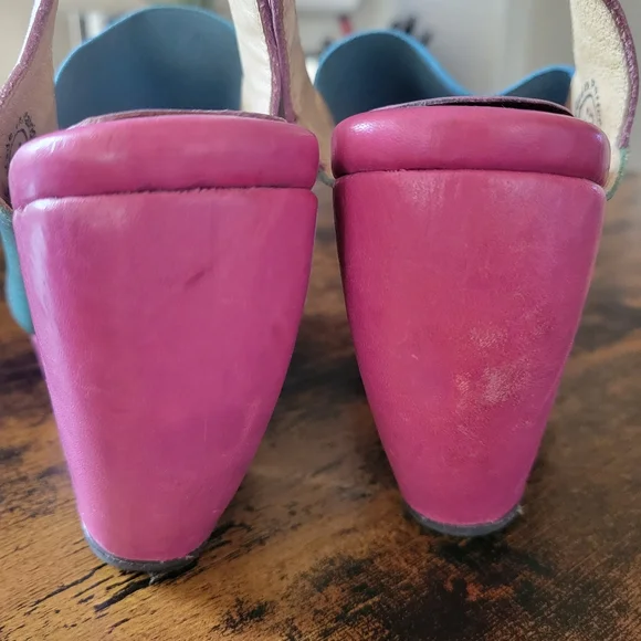 Colorful Fluevog Platform Heels 7.5 - Picture 4 of 8